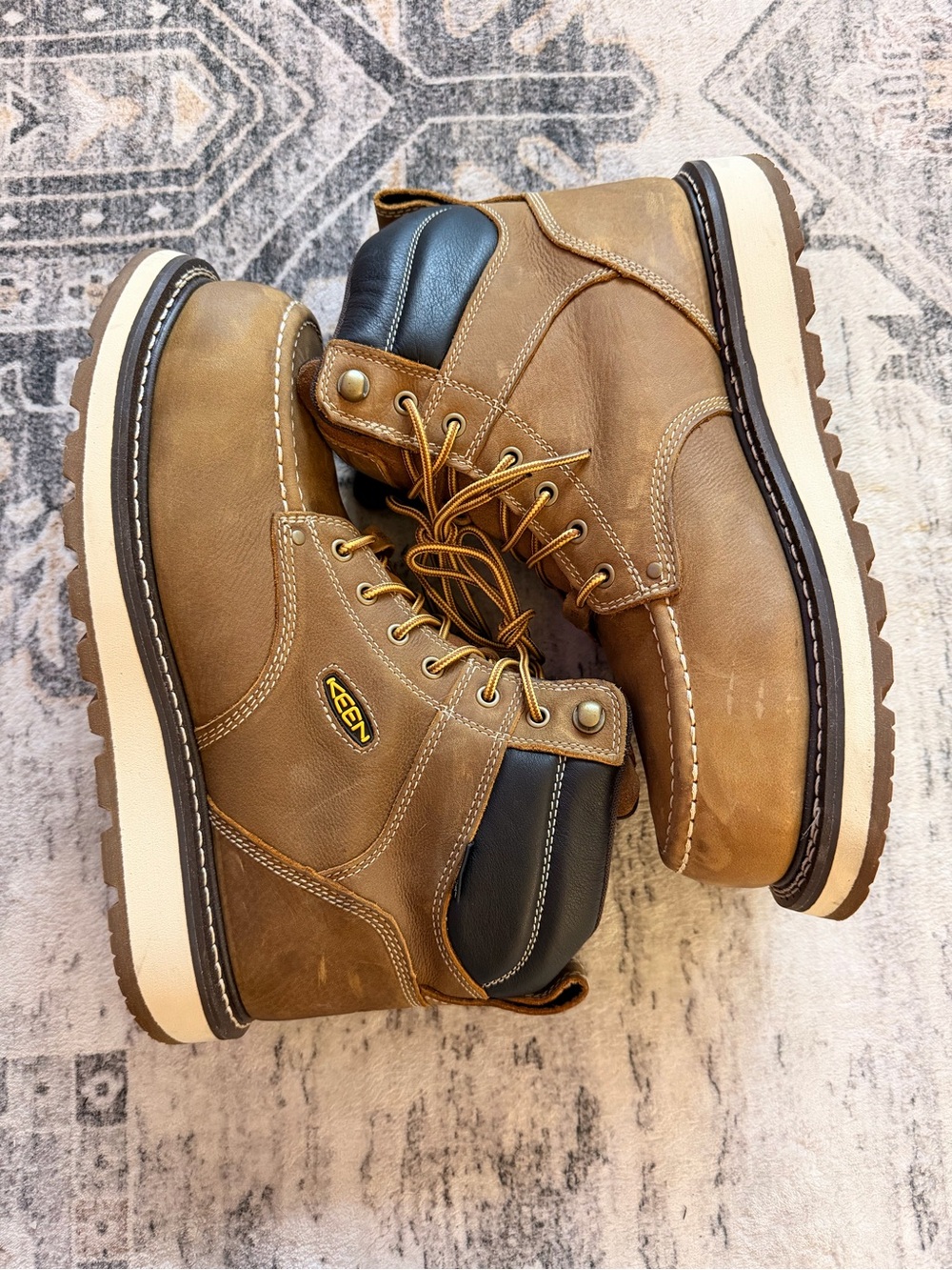 KEEN Men's Cincinnati 6” Waterproof Work Boot (Carbon Toe) Size 12D - Picture 2 of 7